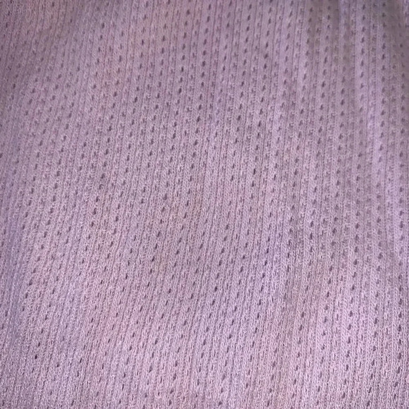 Vintage 80s/90s Pointelle knit baby long sleeve tee - Picture 3 of 3